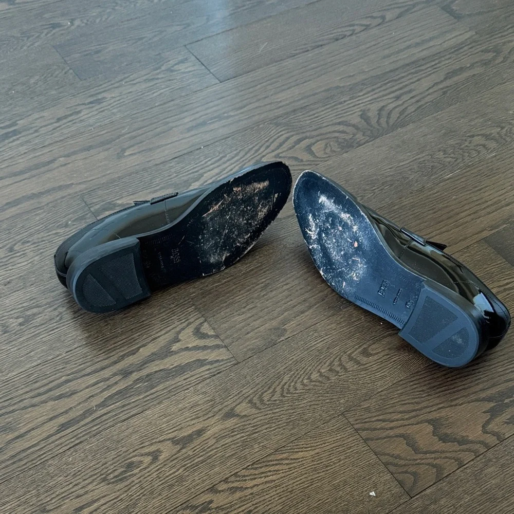 Hugo Boss Black Patent Leather Men's Loafers